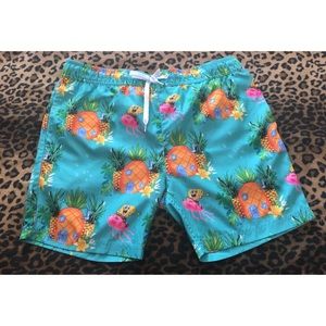 spongebob swim trunks mens